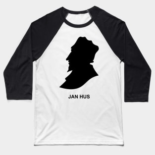 The Silhouette Christian reformer and preacher Jan Hus Baseball T-Shirt